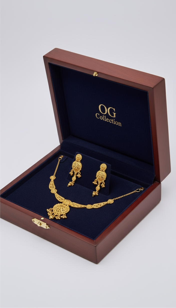 Women’s Necklace in 22kt 1 gram Gold