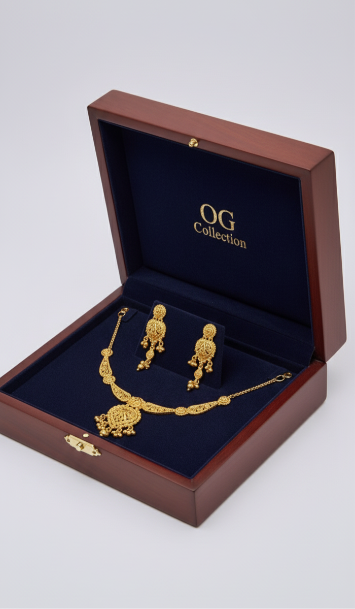Women’s Necklace in 22kt 1 gram Gold
