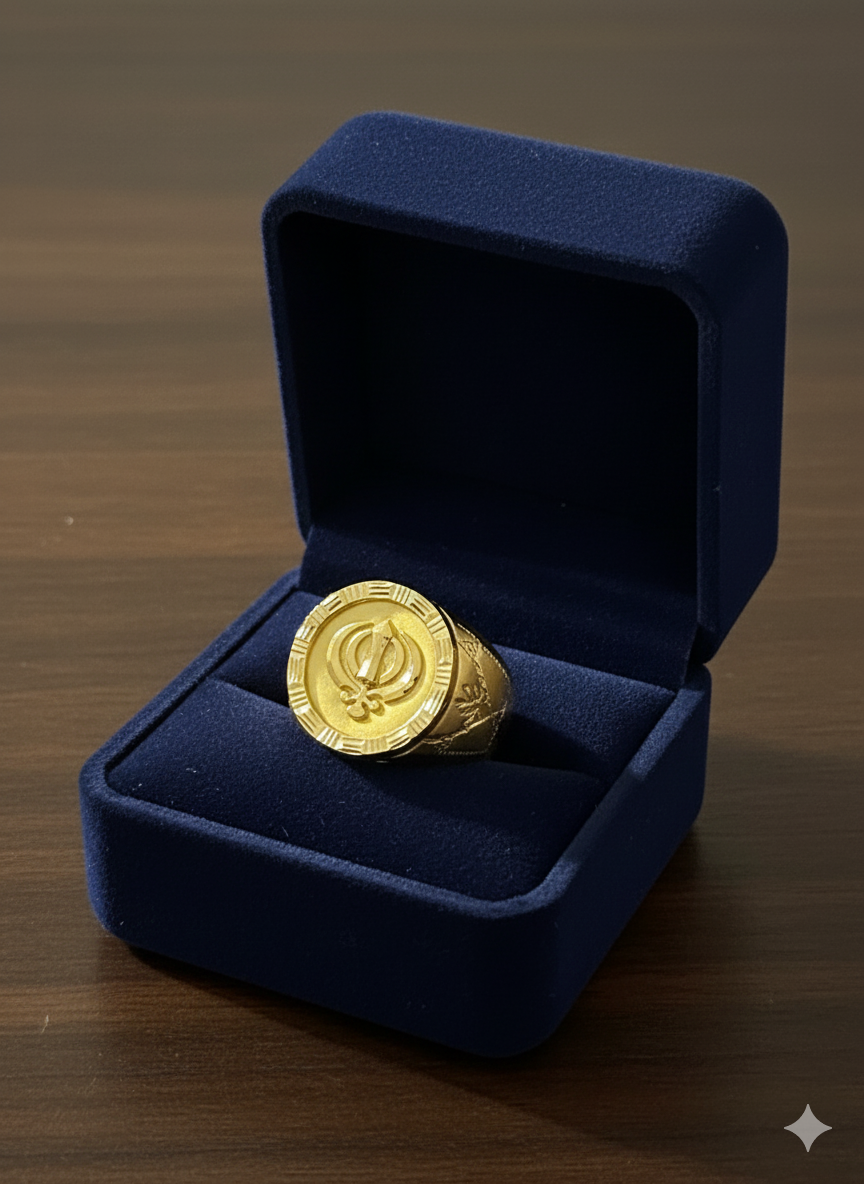 Mens 22kt One Gram Gold Ring